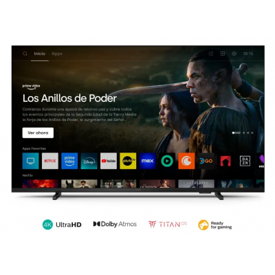Smart TV LED 4K borderless 55" ambilight Titan Philips