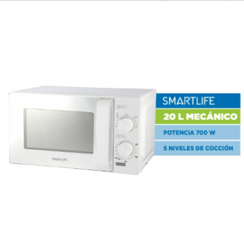 Microondas mecánico blanco...