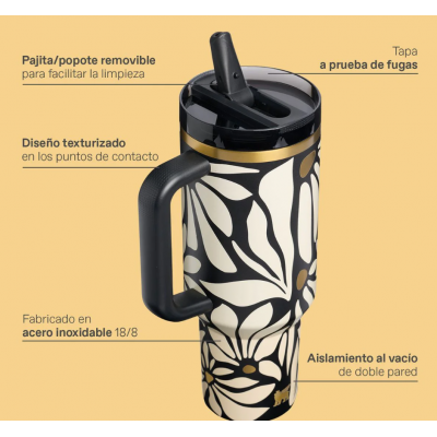 Vaso Quencher 887ml wild blooms Stanley