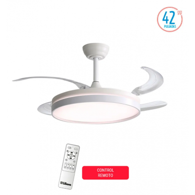 Ventilador de techo 110w blanco retr. Dig. VTHB603R Liliana