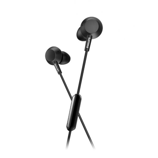 Auriculares- JBL T205BLK, De botón, Con cable, Pure Bass, Micrófono, Jack  3.5,mm