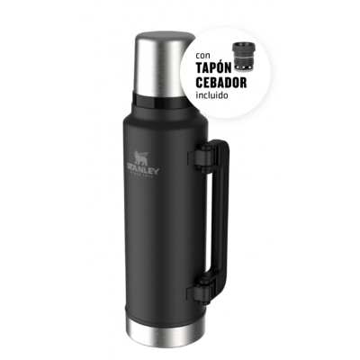 Termo clásico 1.4 l  asa plegable negro Stanley