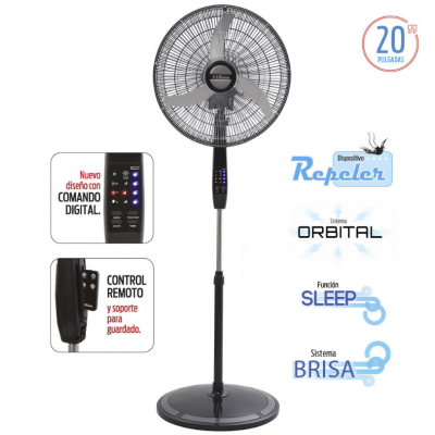 Ventilador de pie 20" digital Liliana