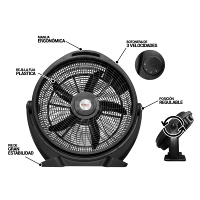 Ventilador 20" 130 w Eiffel