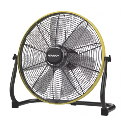 Ventilador 16" Metálico a Batería - Aro Amarillo Peabody