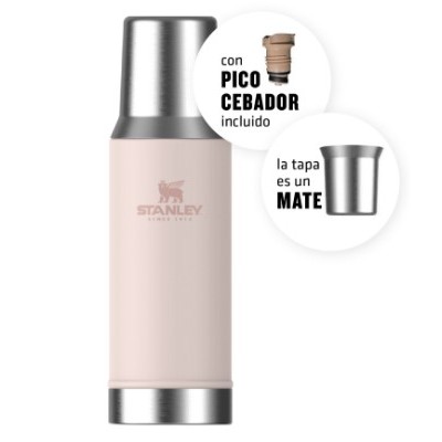 Termo mate system 800ml Rose Quartz Stanley