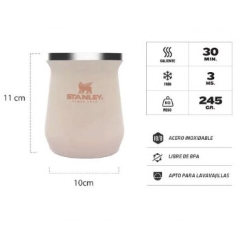 Mate slim 236ml rosa quartz...