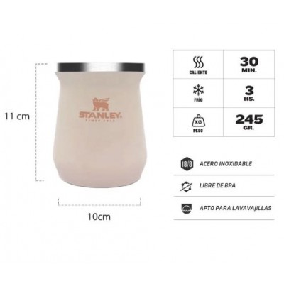 Mate slim 236ml rosa quartz Stanley