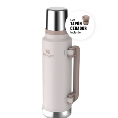 Termo clásico 1,4l asa plegable Rose Quartz Stanley