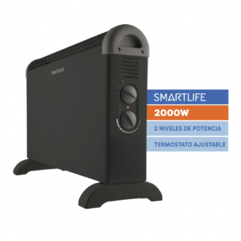 Convector aire 2000W vidrio...