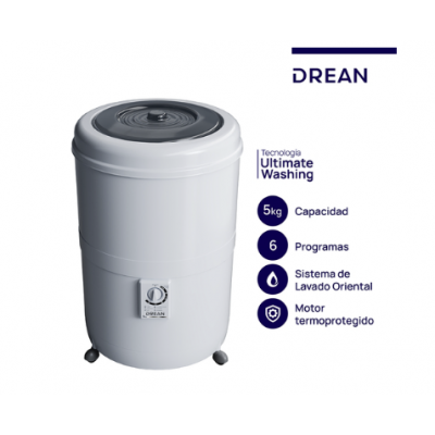 Lavarropas semiautomático 5kg blanco Drean