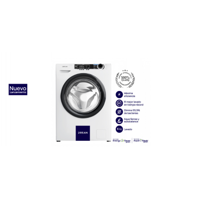 Lavarropas Frontal 6 Kg blanco 800rev Drean