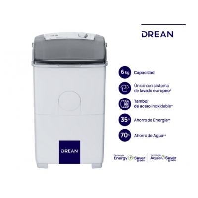 Lavarropas Superior 6 Kg blanco LTDR67SB DRN