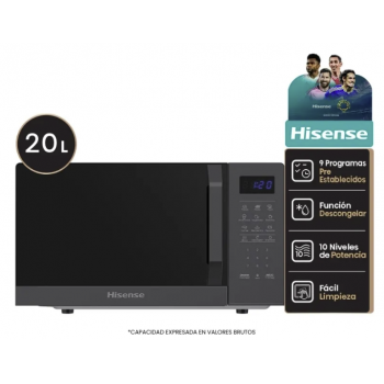 Microondas 20L negro H20...