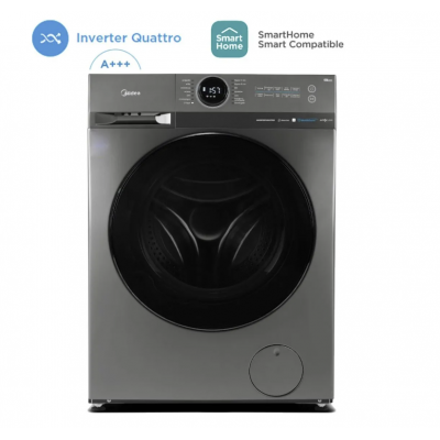 Lavarropa inverter 11,5 kg titanium/wifi Midea