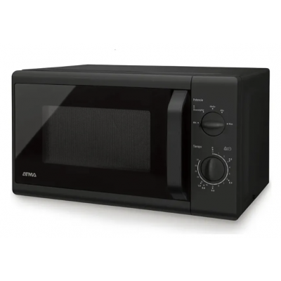 Microondas rotativo 20l 700w negro Atma