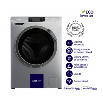Lavarropas Frontal Ecoinverter WiFi 10 Kg gris 1012TG DRN