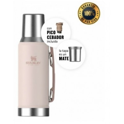 Termo Mate Rose Quartz azul 1,2 Stanley