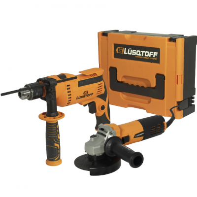 Kit Amoladora 720w + Taladro 650w Lusqtoff