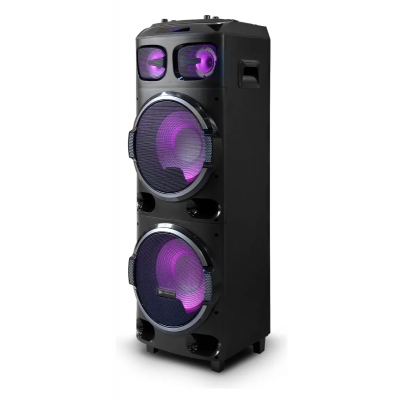 Bafle potenciado 3 vias Autoamplificado Doble Woofer 12" Monsterbox KBR