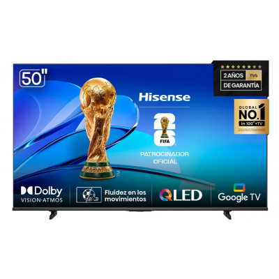 Smart TV 50" QLED Google tv 50Q6N Hisense